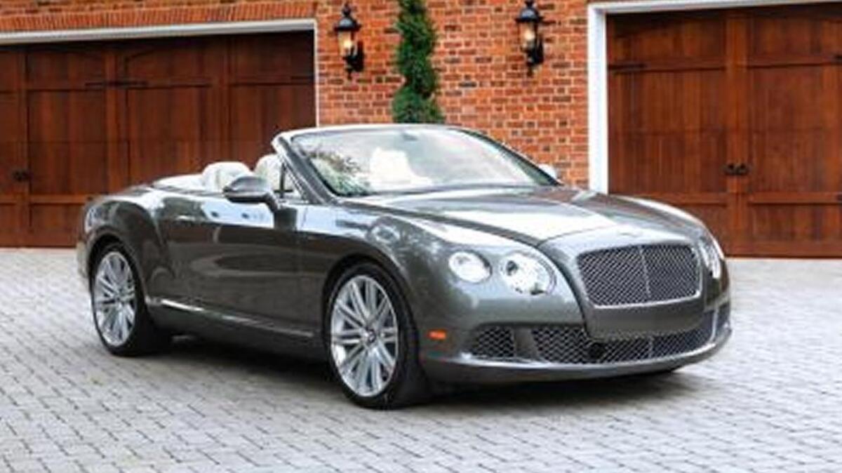 This 2014 Bentley is one of the items for sale from the estate of the late Rick Siskey.