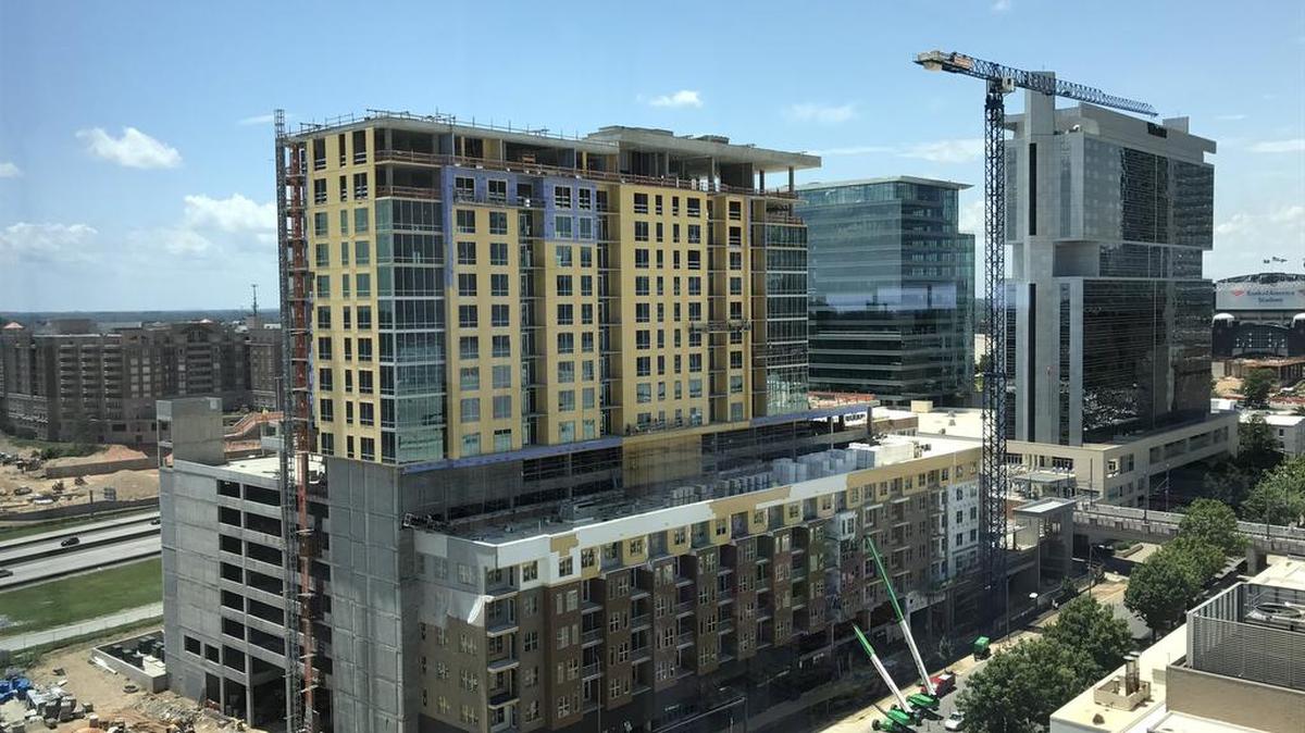 Whole Foods will anchor the Crescent Stonewall Station, a mixed-use development under construction on Stonewall Street.