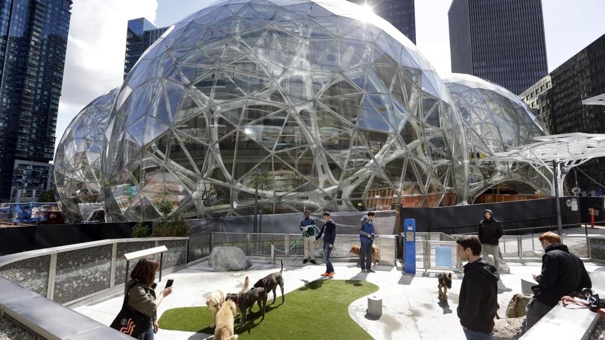 The Amazon.com campus in downtown Seattle. Amazon is looking for a location for its second headquarters, which will be equal to the Seattle campus. The company has said it will invest $5 billion on the project.