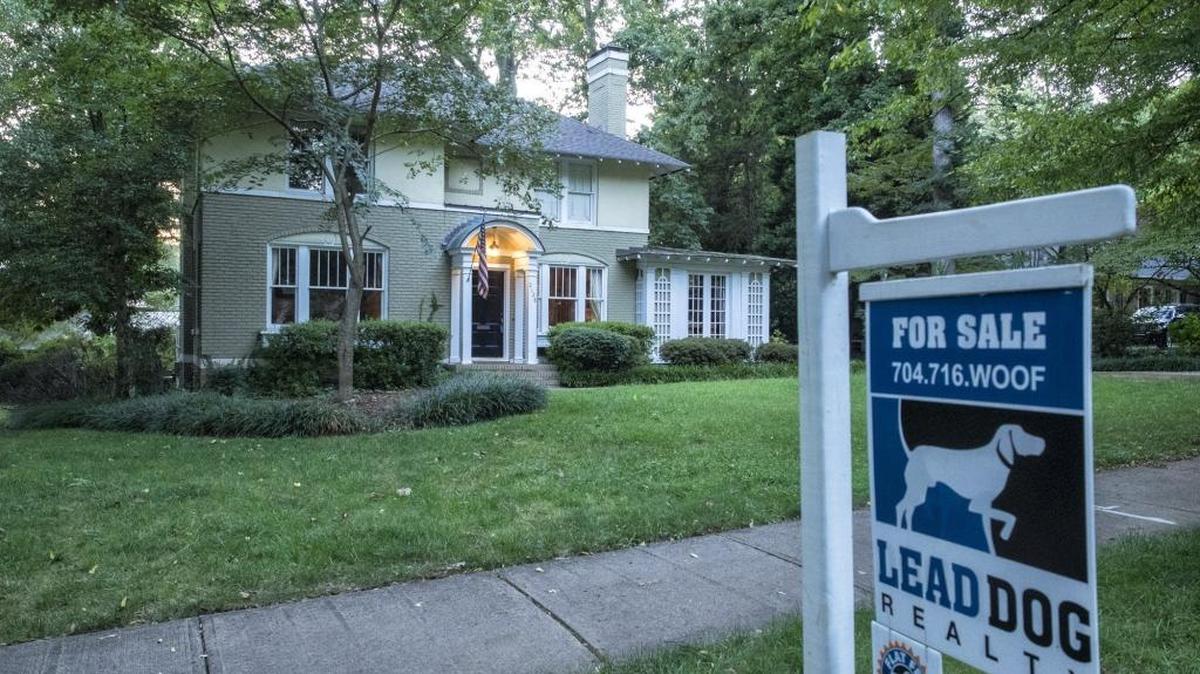 A house for sale in South Charlotte, in 2014.