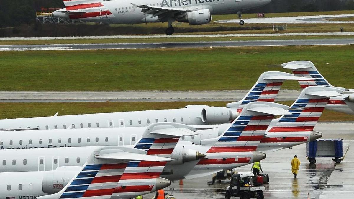 An American airlines jet takes off at Charlotte Douglas International airport last year.