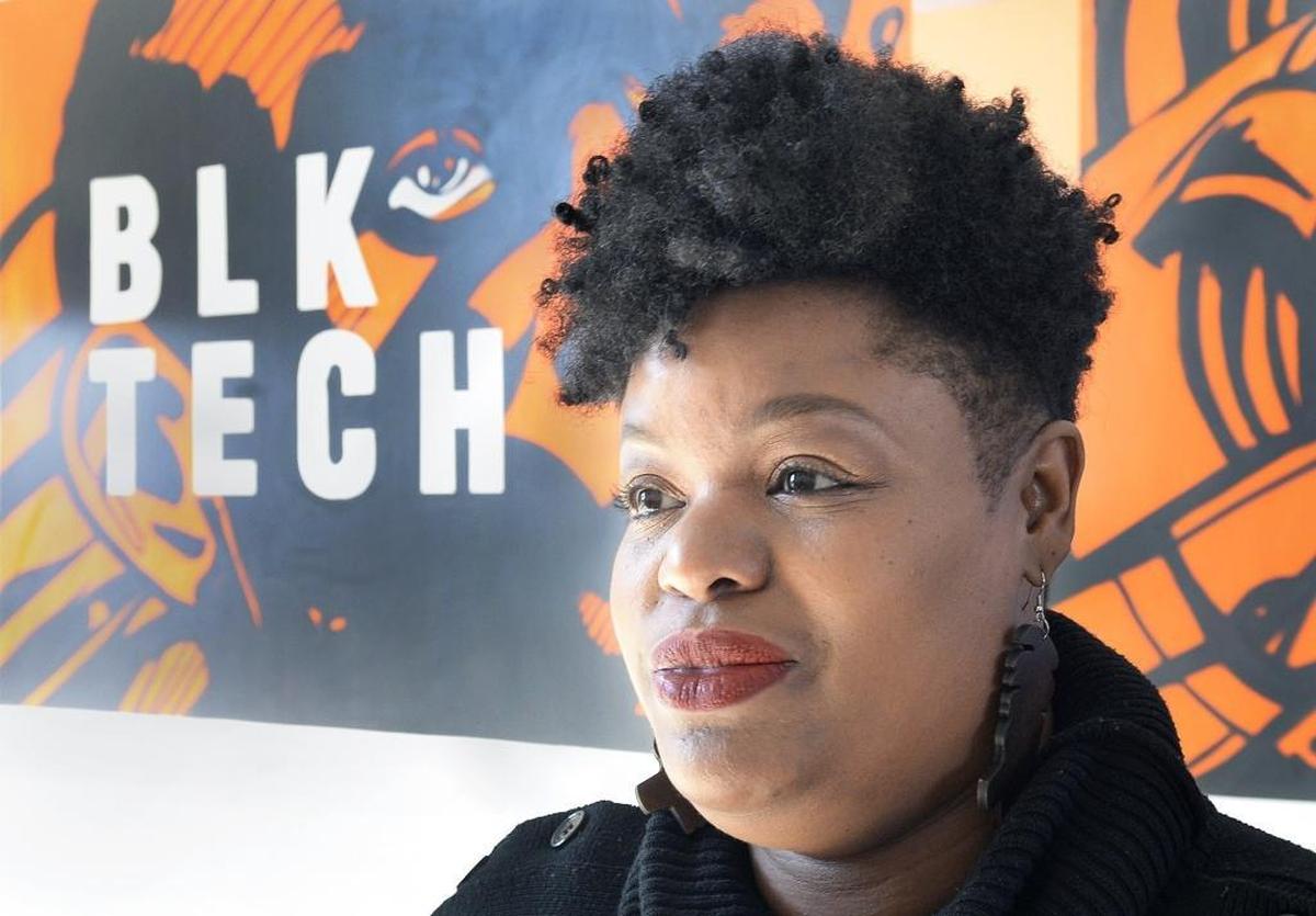 Freda Hendley, publicity and community relations manger for BlkTechCLT, talked about the organization’s focus of brining technology in an inclusive way to all communities.