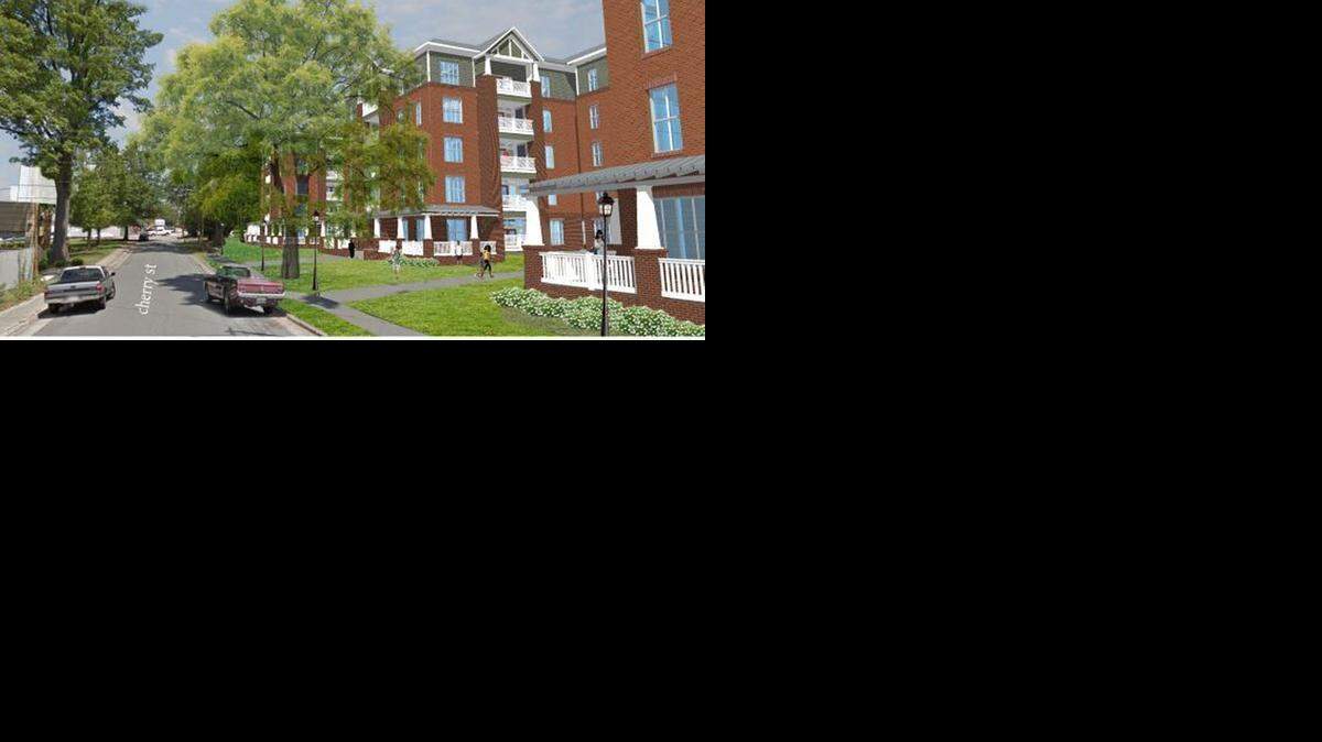
Rendering of the 200-unit apartment complex that the Charlotte Housing Authority proposes to build in the Cherry neighborhood. 
