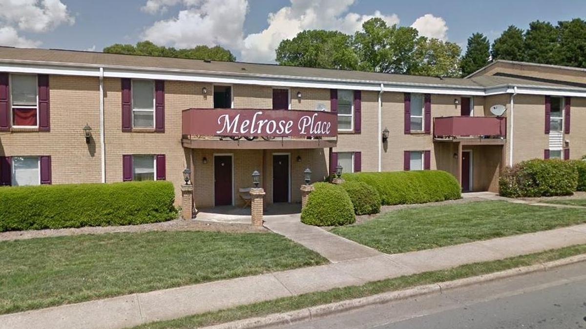 Melrose Place apartments on Woodlawn.