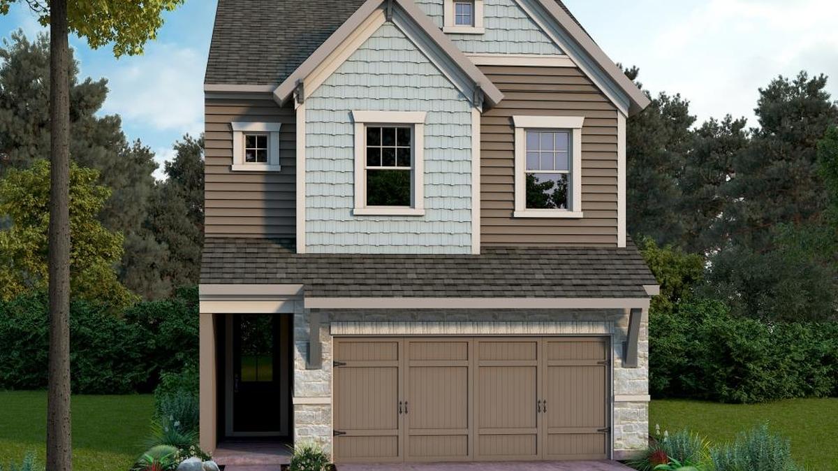 Trinity model, one of David Weekley’s paired villas.
