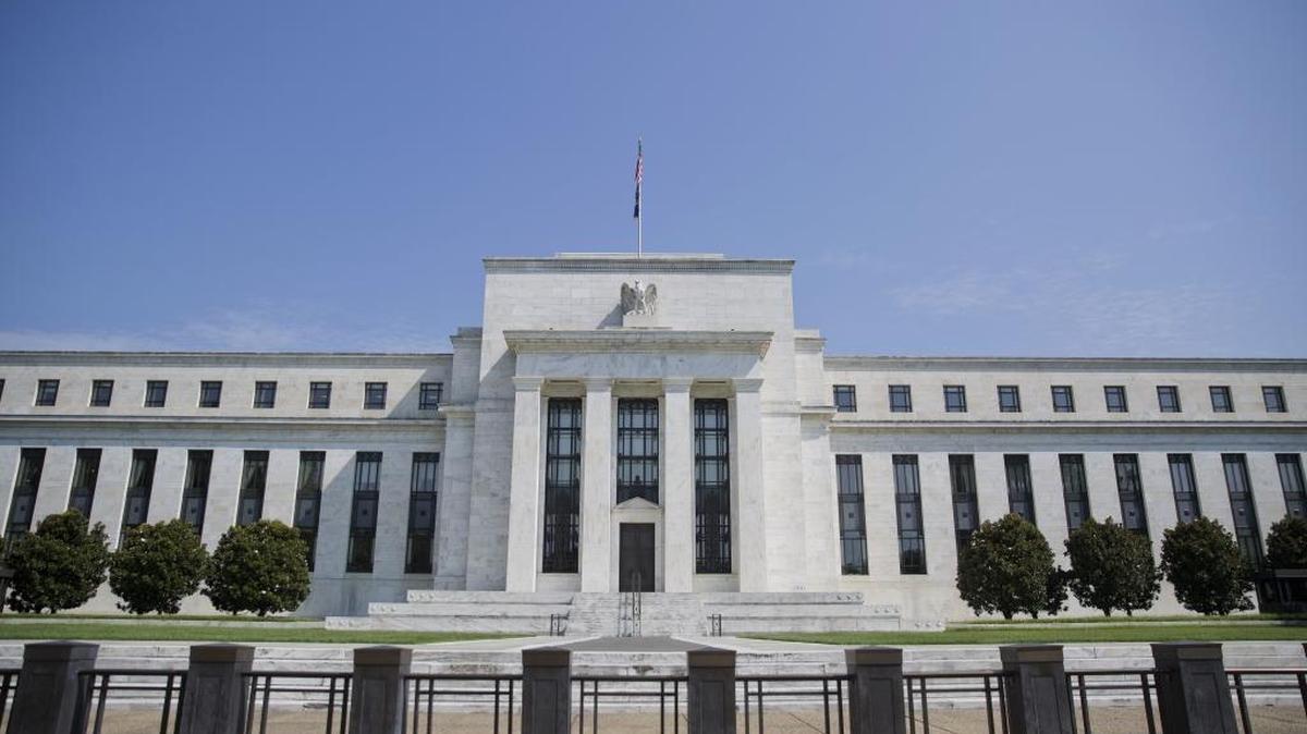 The Federal Reserve Board building in Washington, D.C. On Thursday, the Fed released results of the second round of its annual "stress tests" on large banks.