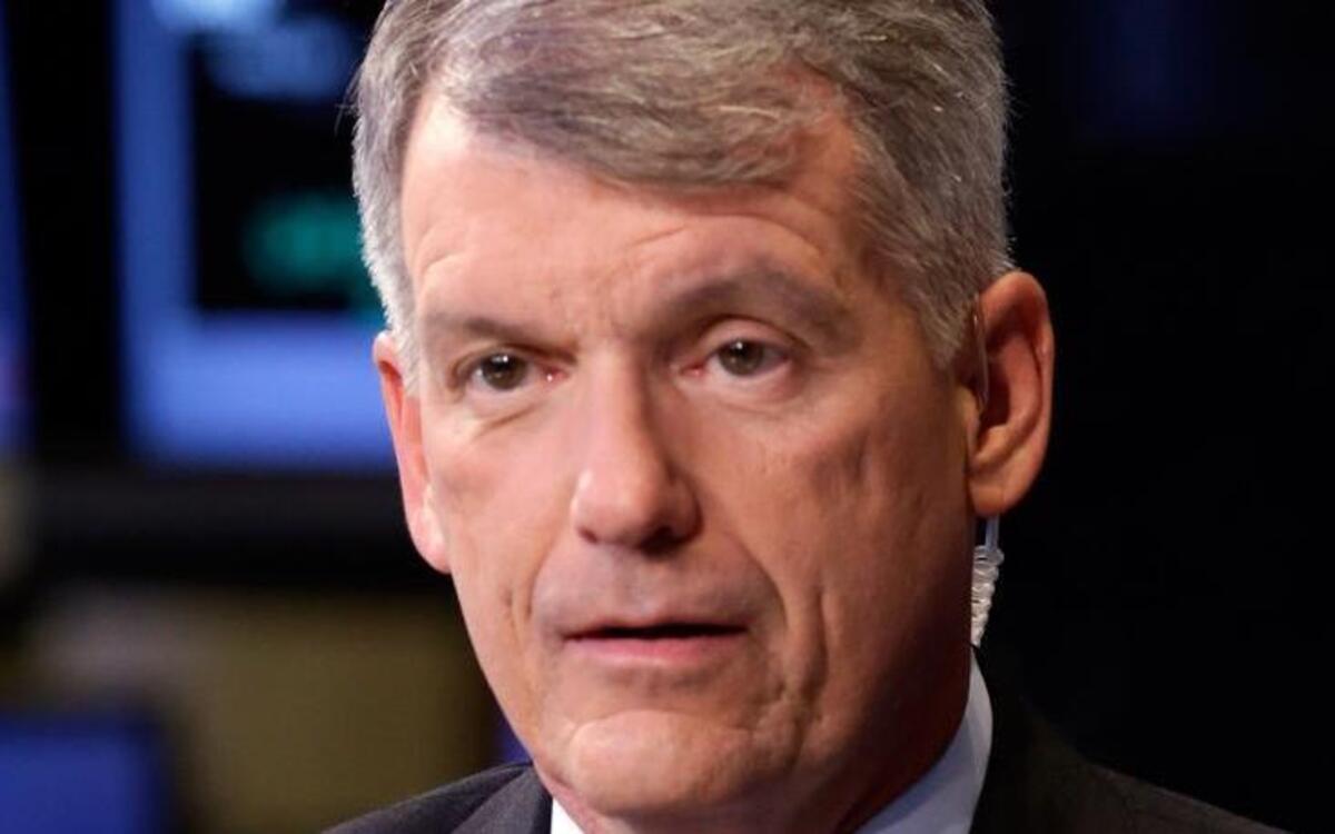 Tim Sloan faces major challenges as Wells Fargo’s new CEO, but he won praise from bankers for his handling of Wachovia’s investment bank. Here he is pictured on the floor of the New York Stock Exchange in 2013.