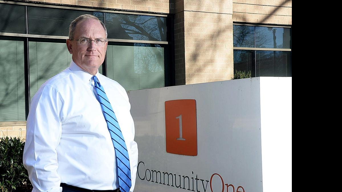 
CommunityOne Bank president Bob Reid at the bank's headquarters. 
