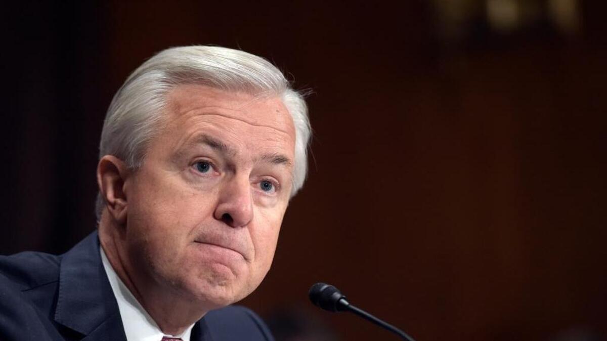 Wells Fargo CEO John Stumpf testifies in Washington, D.C., on Sept. 20, 2016, before a Senate Banking Committee hearing into revelations the bank’s employees opened millions of accounts that may not have been authorized by customers.