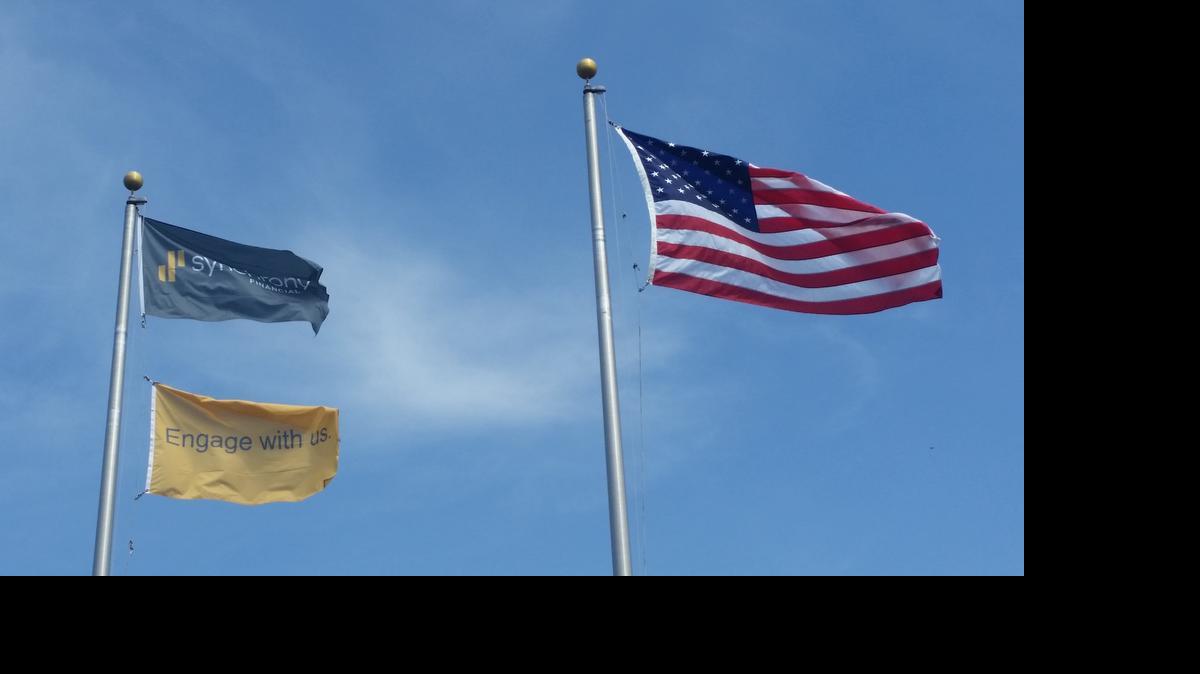 
Synchrony Financial raised its flag over its new Ballantyne office on Tuesday.
