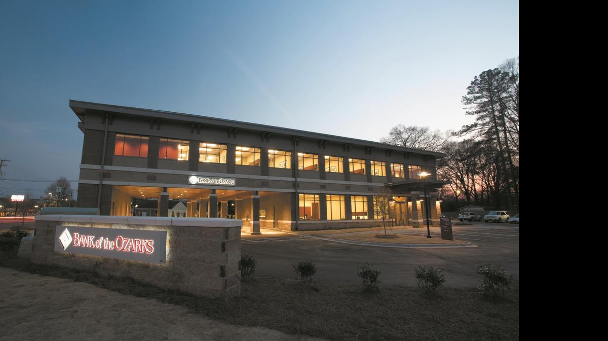 
Bank of the Ozarks opened its first full-service banking office in Charlotte in 2013. The branch, shown above, is at 4200 Park Road.
