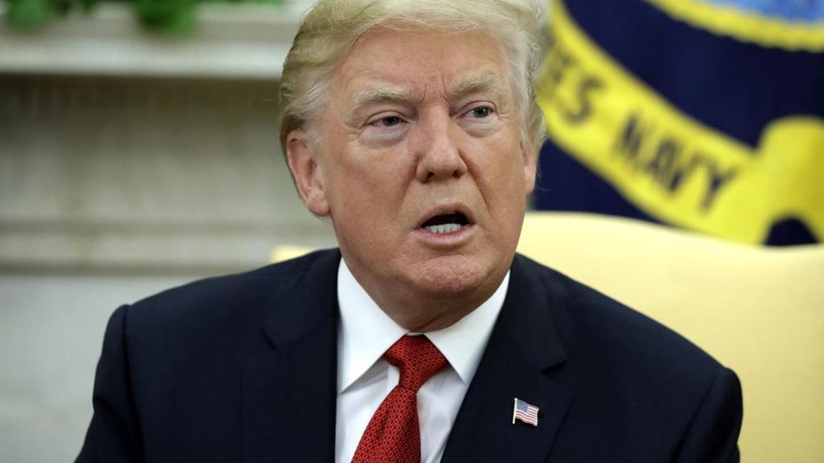 President Donald Trump on Friday took aim at Wells Fargo, tweeting that fines and penalties against the bank “will not be dropped.”