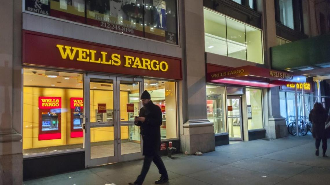 A branch of Wells Fargo in New York.