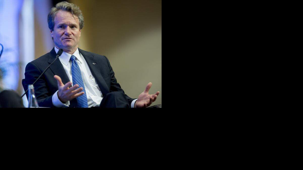 
Brian Moynihan, president and chief executive officer of Bank of America, made $13 million in compensation last year, less than the $14 million the lender’s chief operation officer made, the bank disclosed Thursday.
