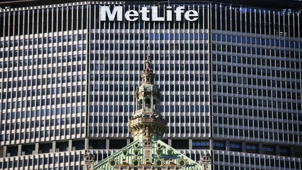 In this April 16, 2009, file photo, the MetLife building overlooks a shorter building in New York.