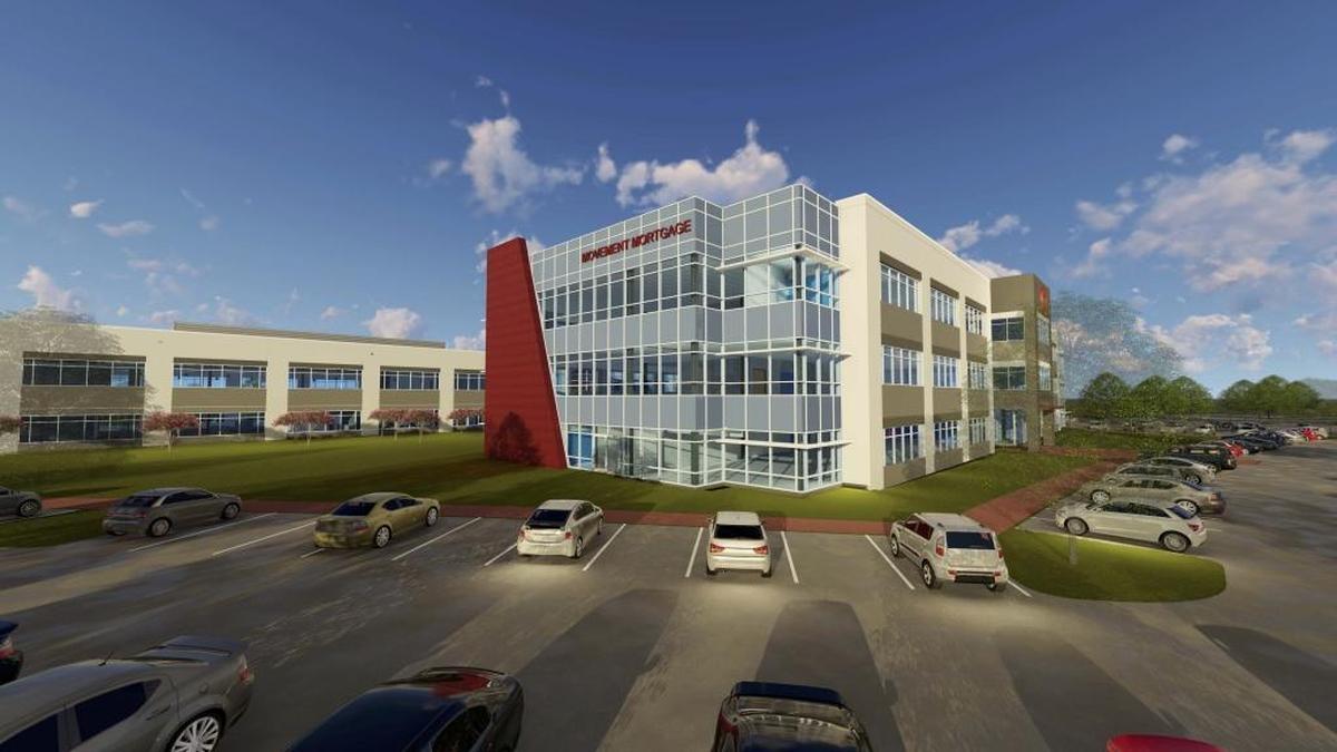 A rendering from Movement Mortgage shows what a new 90,000-square-foot planned for its Lancaster County headquarters operation could look like. On Wednesday, Movement announced the start of construction on the new building, which is scheduled to open in January 2019.