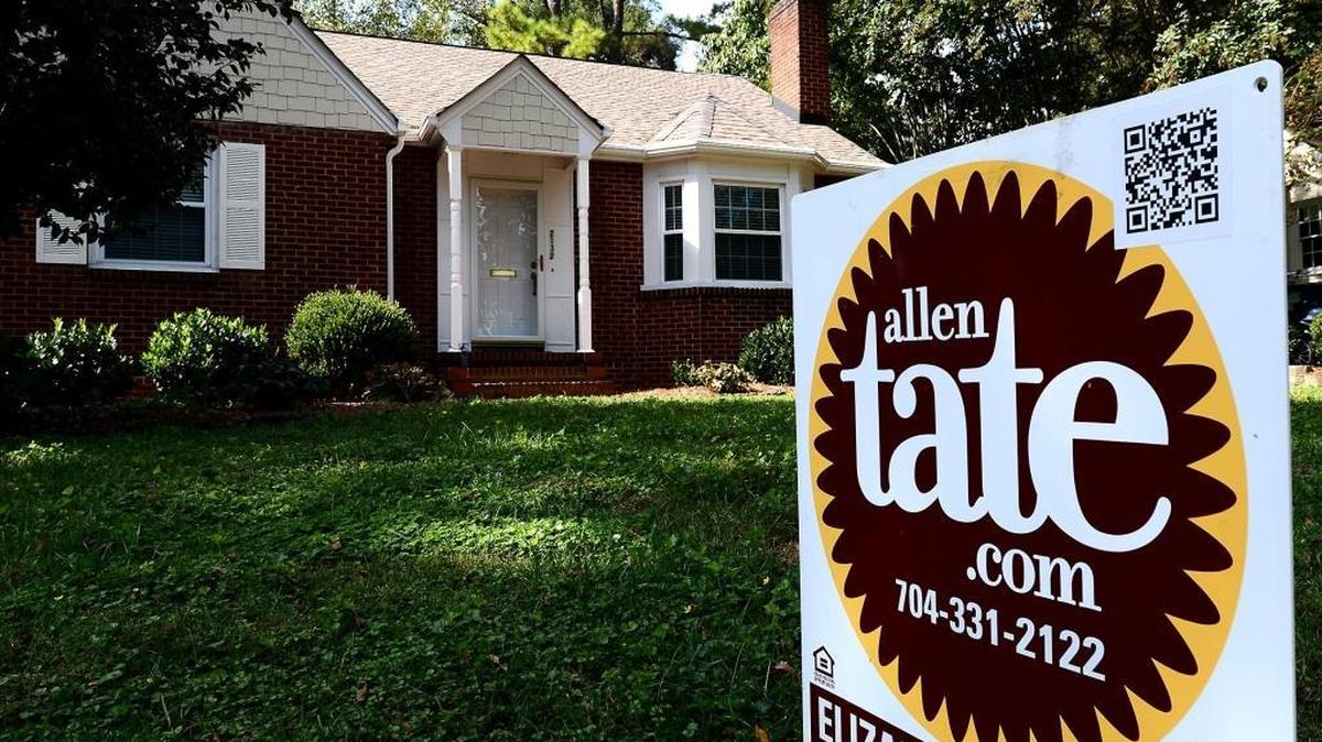 A home for sale at 2132 Cumberland Ave. in Charlotte, on Sept. 30, 2014.
