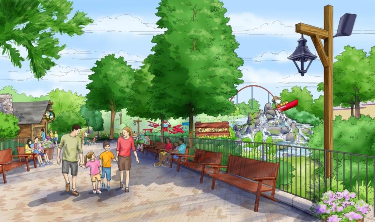 Rendering of Carowinds’ expanded kids’ area