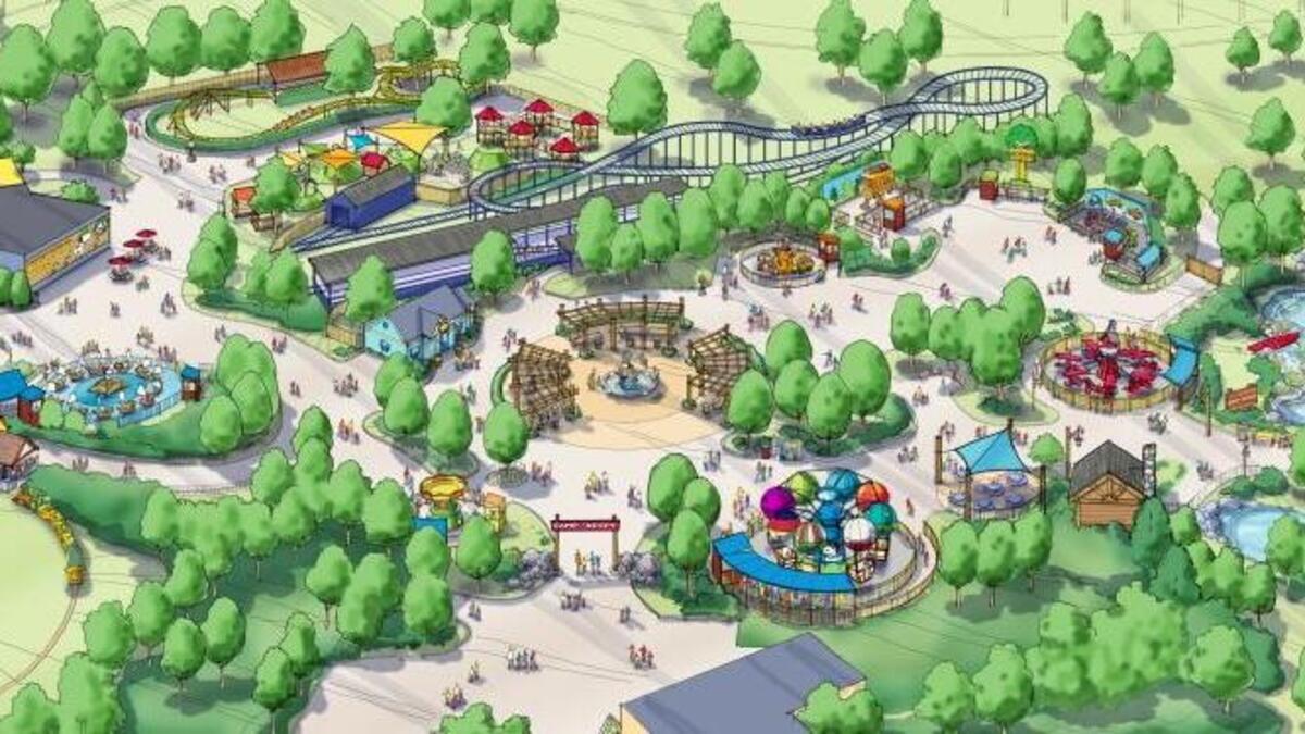 Rendering of Carowinds’ expanded kids’ area