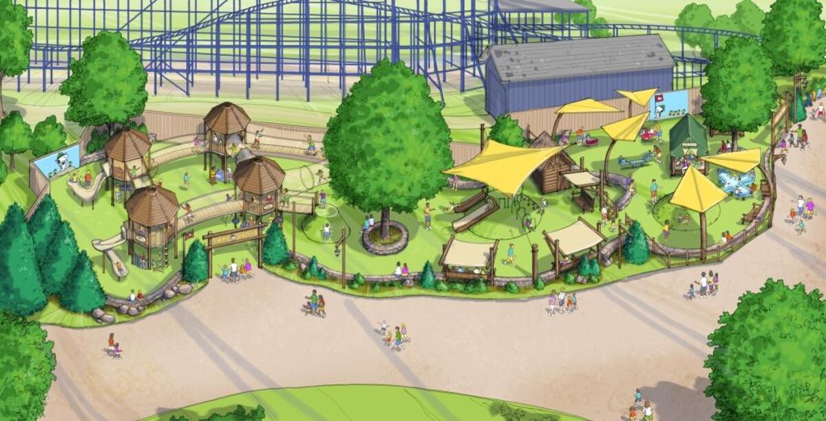 Rendering of Carowinds’ expanded kids’ area