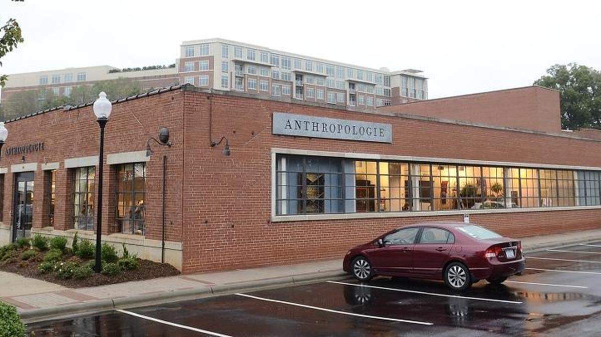 
 Anthropologie recently opened at Atherton Mill, which is located at 2140 South Boulevard in Charlotte. Luna's Living Kitchen and the Atherton Market are two other stores there. In Charlotte's South End area developers say they're set on creating a mix of local and national retailers, both in the "soft goods" and food industry, like restaurants, bars and grocers. They're simultaneously working to make South End more walkable. 
