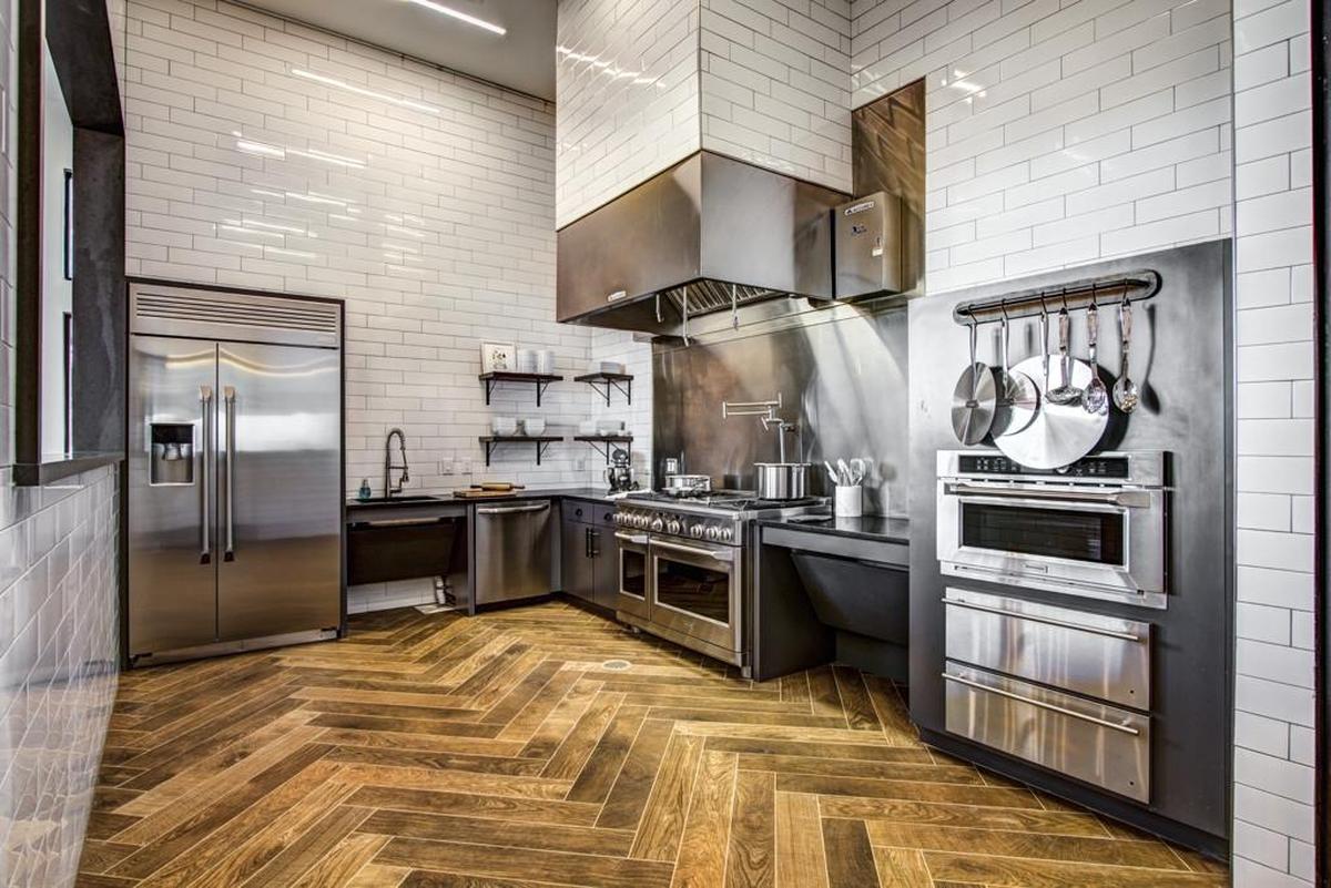 Interior of amenity space at the Novel Providence Farm apartments.