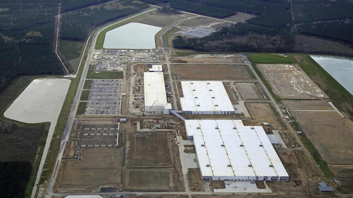Volvo Car Group factory under construction in Charleston, S.C.