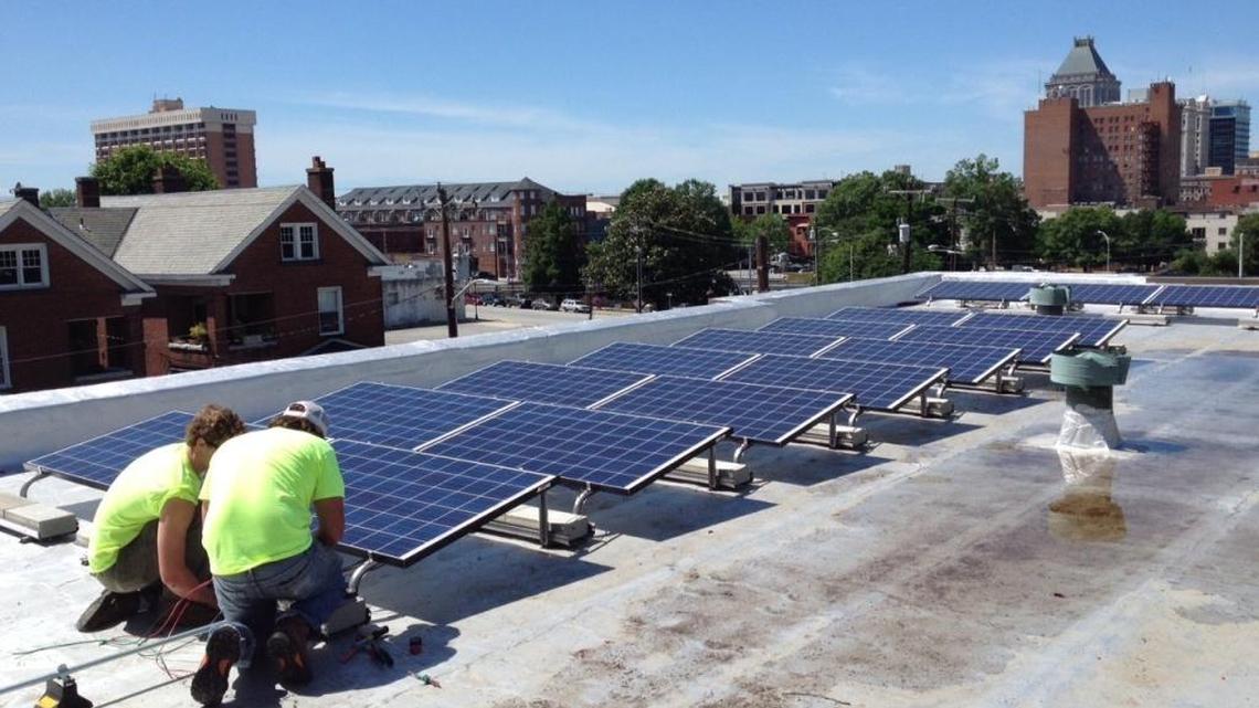 NC WARN installed solar panels on the roof of Greensboro’s Faith Community Church in a test of third-party sales of solar energy.