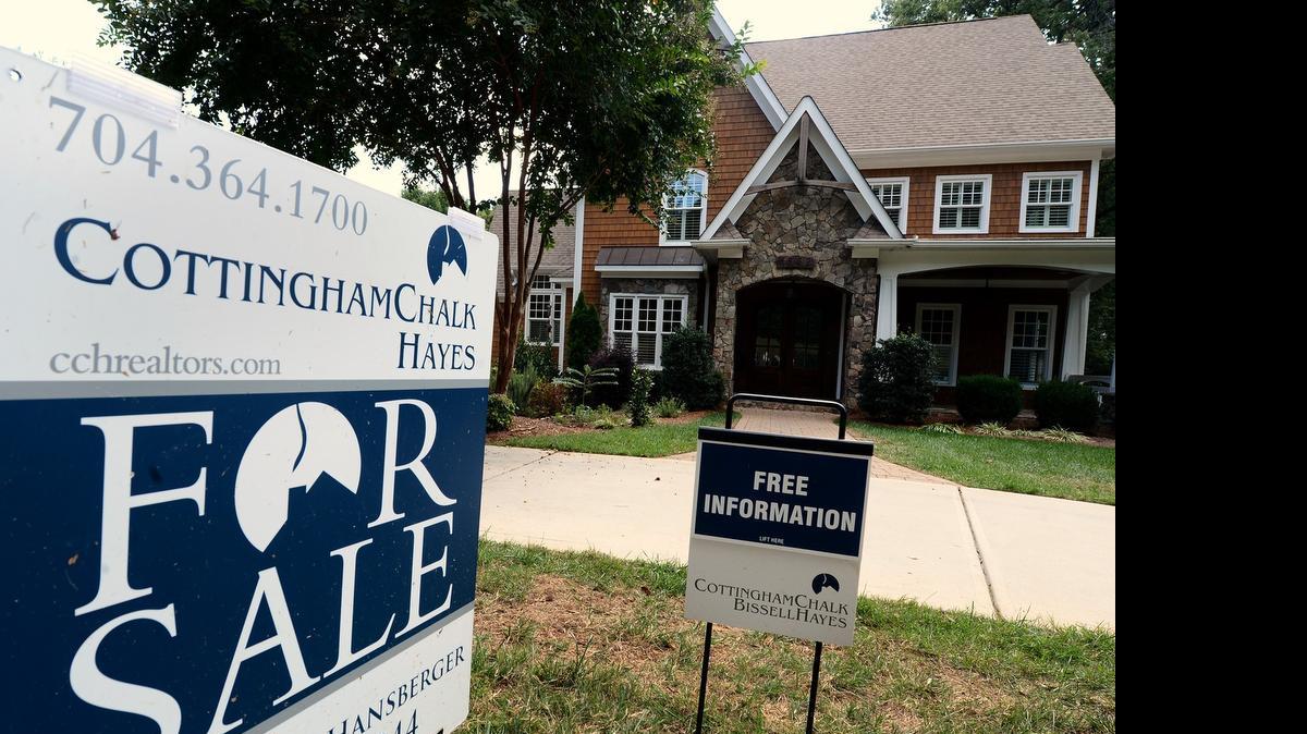 
A home for sale on Clayton Drive in Charlotte in September.
