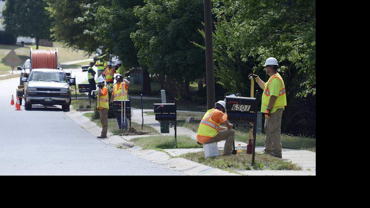 
Google contractors have started identifying existing utility infrastructure in preparation for laying fiber in Highland Creek, Charlotte city officials said. These workers, who did not identify their affiliation, were in the 6400 & 6500 block of Harburn Forest Drive on Tuesday. 
