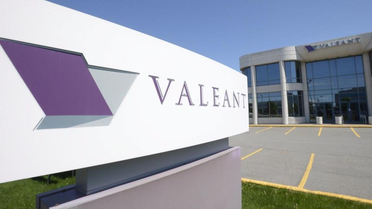 Shares of Valeant Pharmaceuticals are down sharply in morning trading Monday, amid ongoing turmoil over the embattled drugmaker’s delayed financial results and its leader’s health.