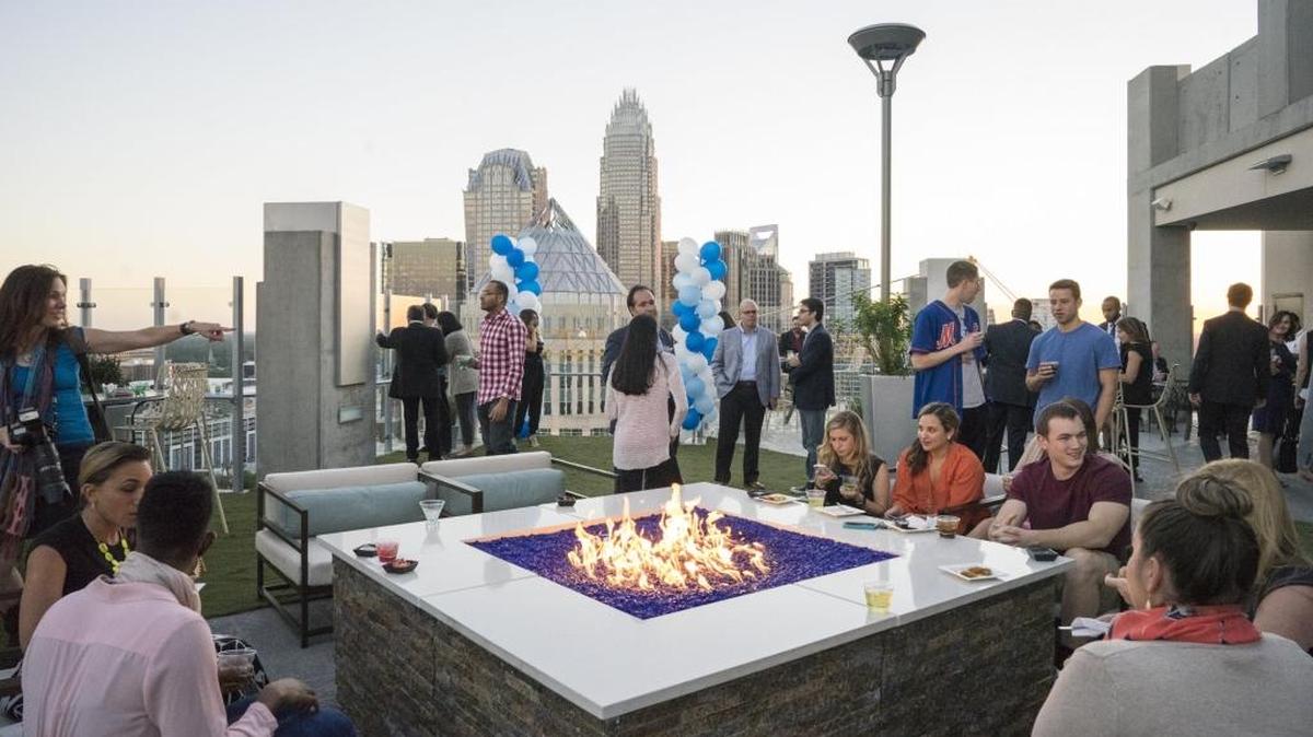 The grand opening for the SkyHouse apartments in uptown Charlotte. On average, $1,500 will get renters 1,430 square feet in Charlotte – much less than nearby cities and towns like Gastonia.