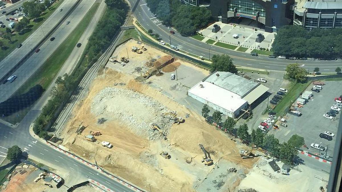 Charlotte’s uptown development boom means Carolina Panthers fans are losing the biggest and most prominent tailgating spot in front of Bank of America Stadium.