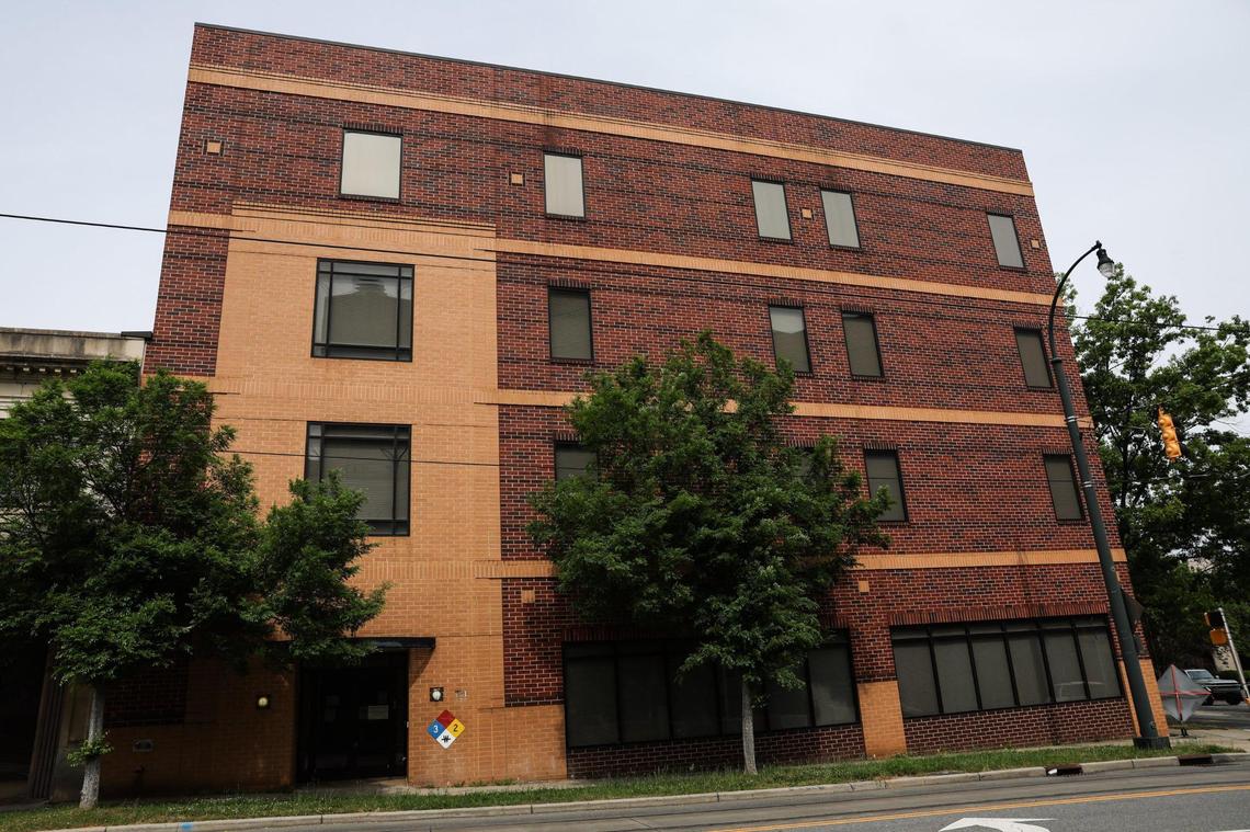 This data center at 731 E Trade St. and 125 N. Myers St. is owned and operated by Digital Realty Trust. The data center real estate firm is looking to rezone a 156-acre property in west Charlotte to build a 3-million-square-foot data center.