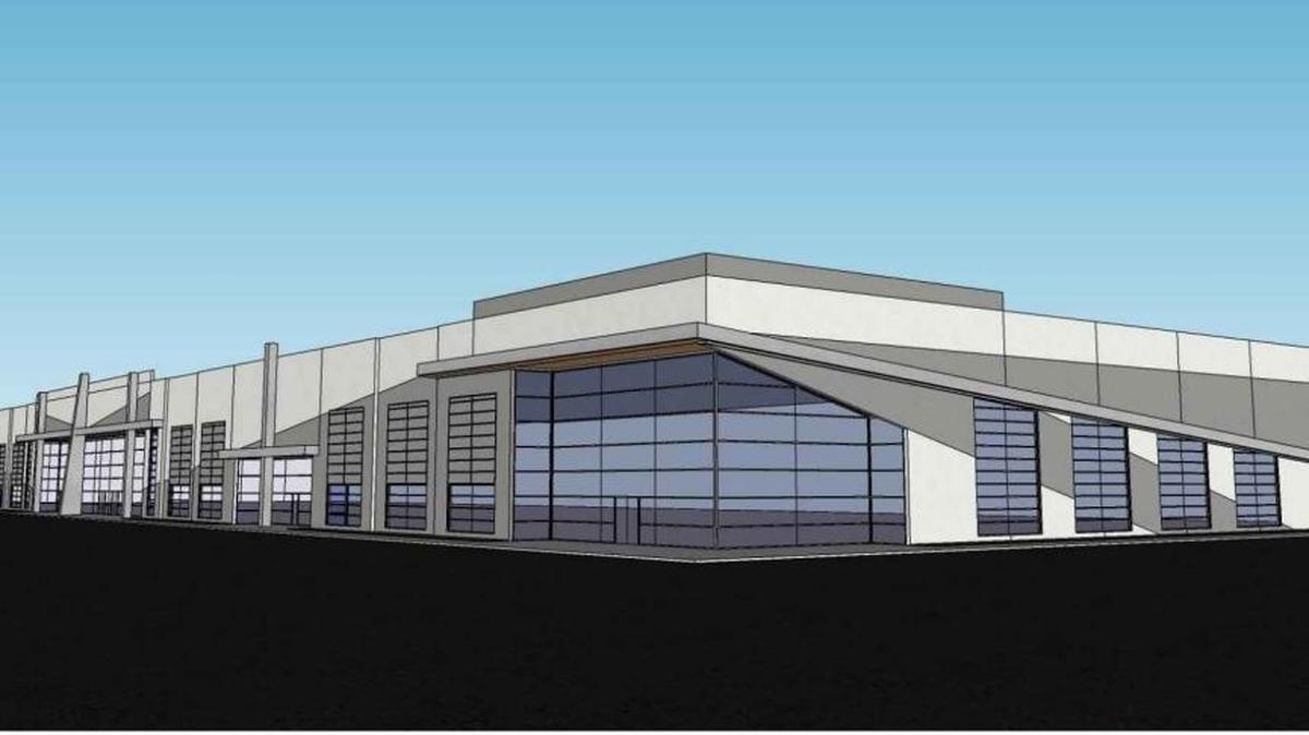 Rendering of the warehouse planned at Bryton.