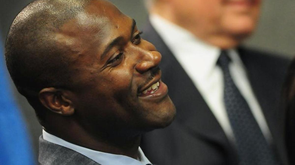Former Carolina Panthers wide receiver Muhsin Muhammad is shown in this file photo from 2010.