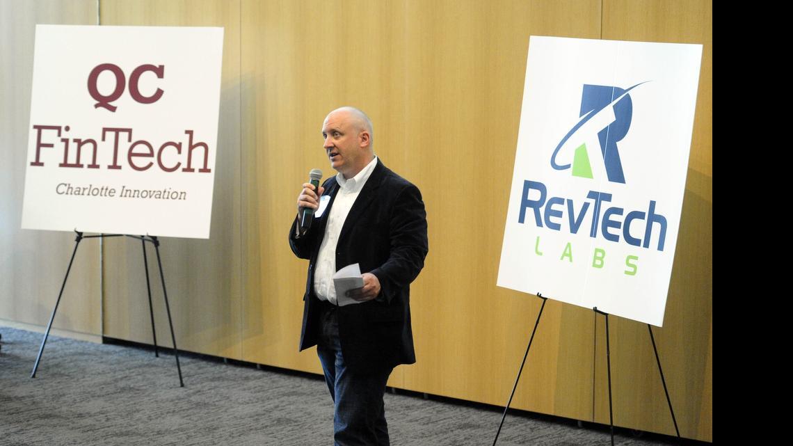 
Dan Roselli, co-founder of Packard Place and QC FinTech, Packard Place's 12-week startup incubator and accelerator program. QC FinTech is currently raising $300,000 from accredited investors. If ordinary investors were allowed to chip in, nine startups at QC FinTech could raise $50,000 to $100,000 more from the public, said Roselli. 
