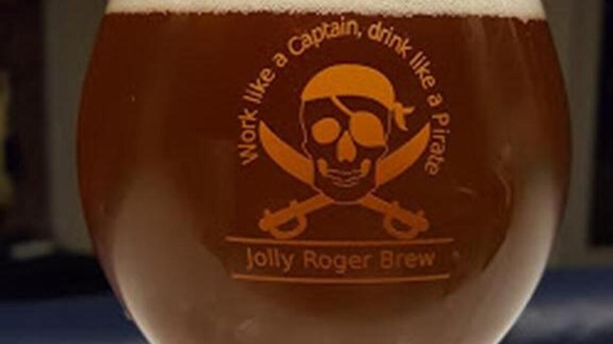 Jolly Roger’s beer.