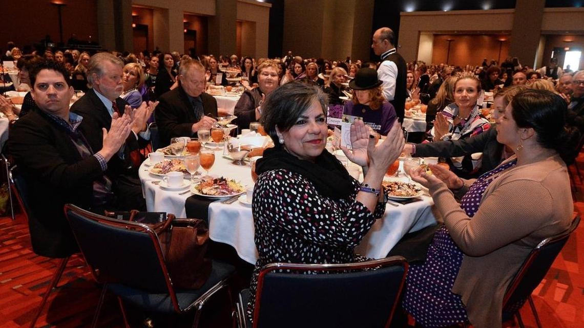 People applaud in a spring 2016 file photo at the Charlotte Convention Center.