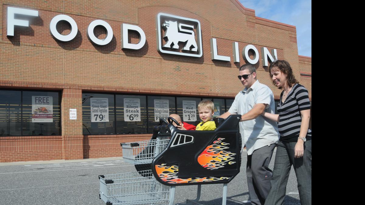 
A family shops at Food Lion in Lake Wylie in early April. 
