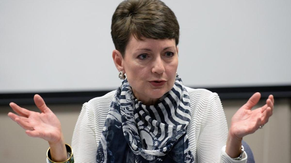 Lynn Good, CEO of Duke Energy, shown here in a file photo, on Wednesday commended the repeal of North Carolina’s controversial House Bill 2, noting the toll the legislation has taken on the state’s economy.
