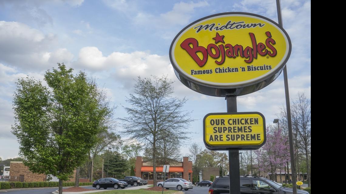 
The Bojangles on Charlottetowne Avenue at Third Street just southeast of uptown Charlotte.
