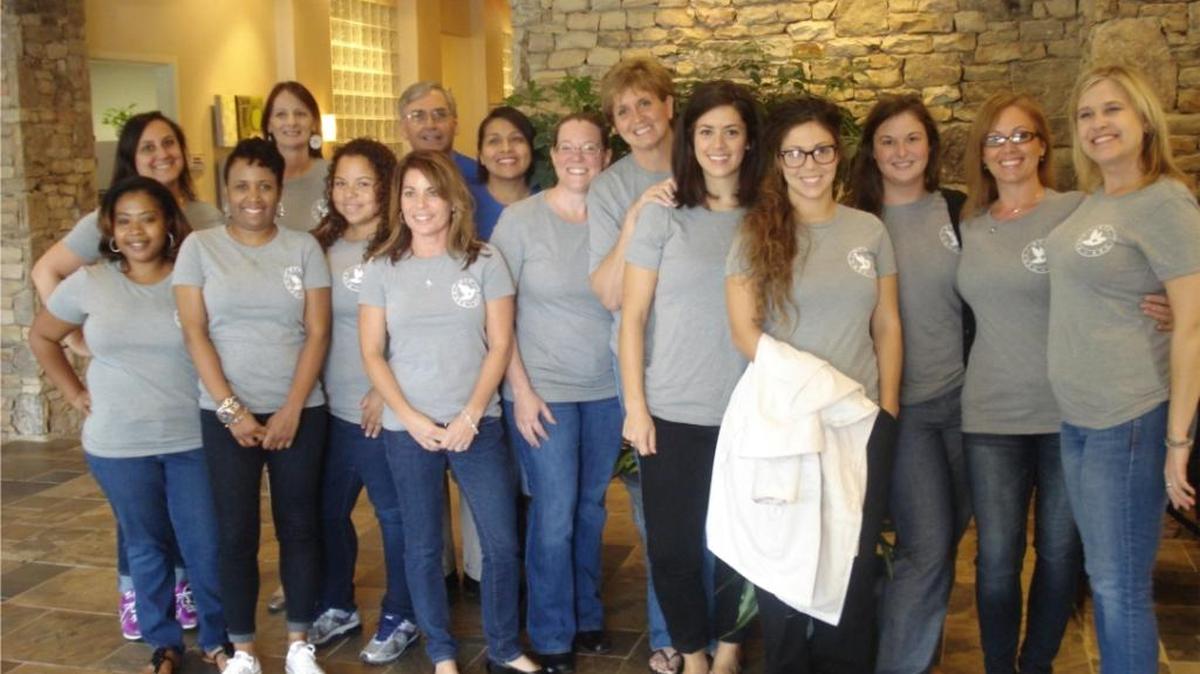 Team members at Carolina Neurosurgery & Spine Associates. The physicians practice was named among the 50 Top Workplaces in the Charlotte region last year.