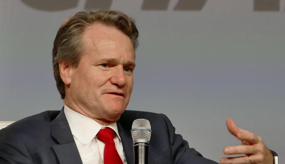 Bank of America CEO Brian Moynihan announced that the bank added 3,600 employees in 2019 in a company memo on Friday. He speaks in Charlotte in this 2017 photo. 