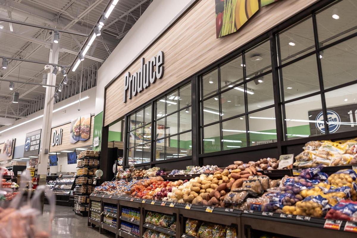 The produce section at Food Lion in Troutman, N.C., on Monday, March 24, 2025.