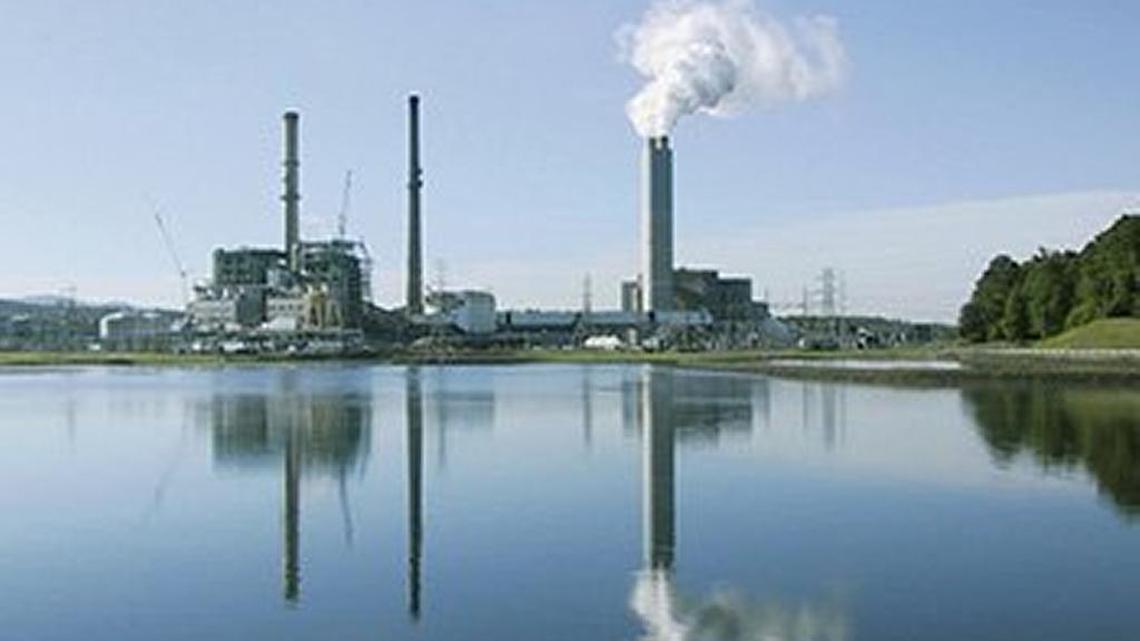 Duke Energy’s Asheville power plant is the largest in western North Carolina and dates to 1964.