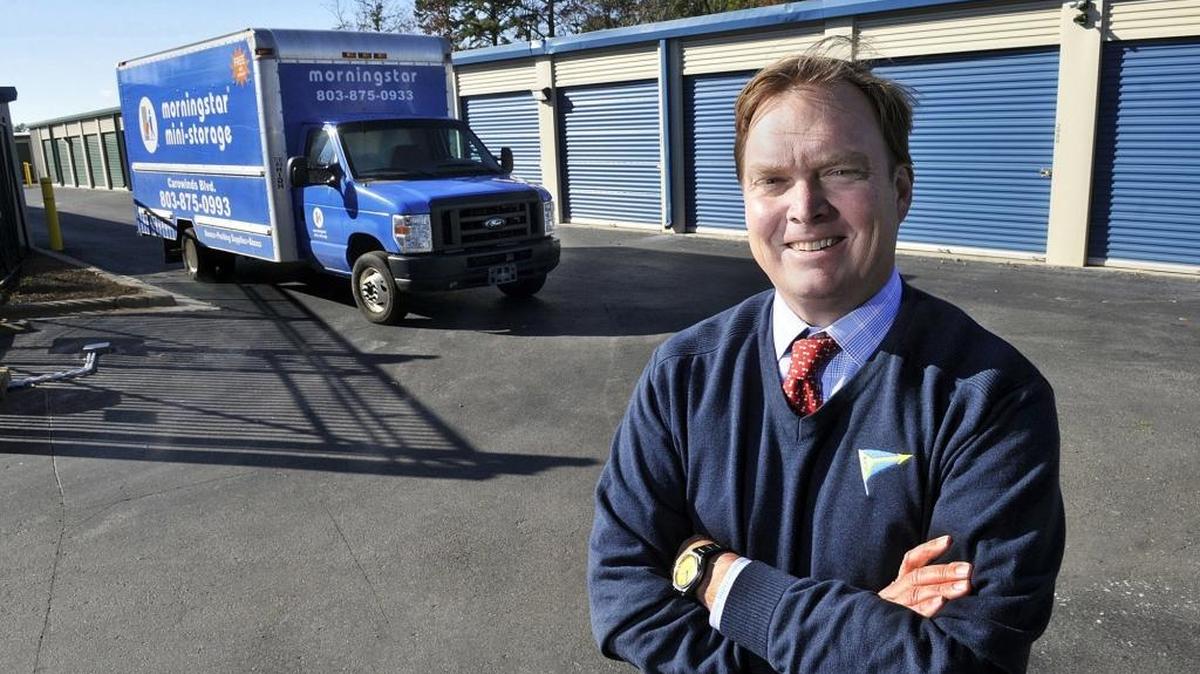 Morningstar President David Benson at the Morningstar storage facility off Carowinds Boulevard at 930 Retail Drive, Ft. Mill, S.C.