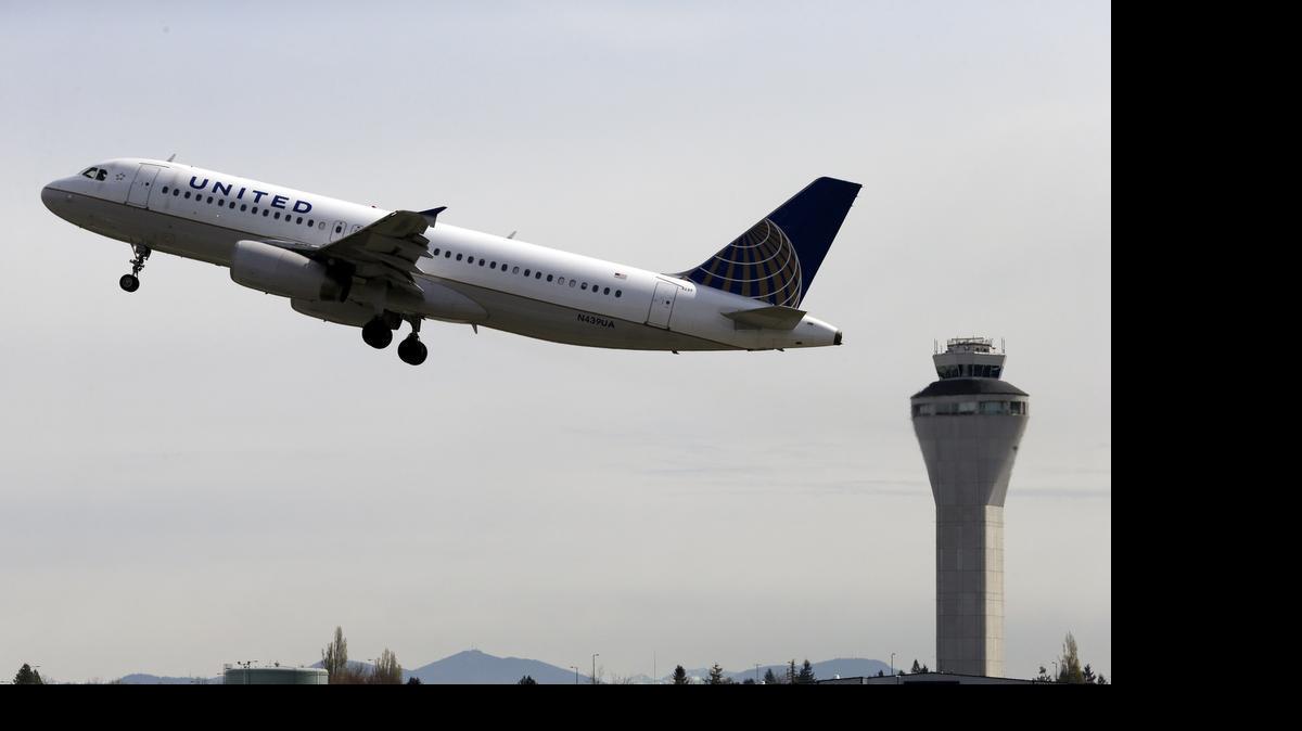 
FILE - In this April 23, 2013 file photo, a United Airlines jet departs Seattle-Tacoma International Airport in Seattle. The Dow Jones transportation index, a gauge that tracks airlines, railroad and freight companies, was down as much as 9.6 percent from a recent peak in February through the end of May. United Continental, the rail road Union Pacific and freight company UPS are among the stocks that have dropped.

