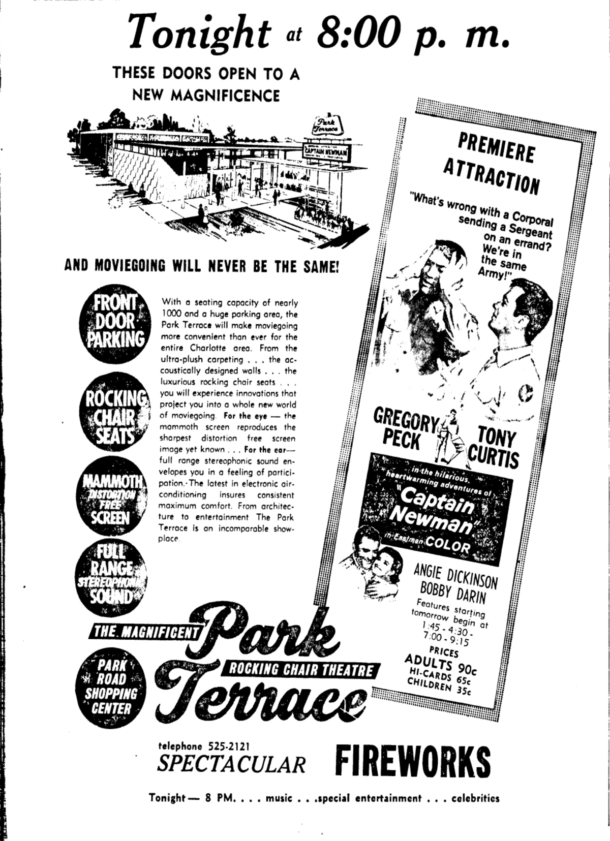 Ad for Captain Newman in 1964