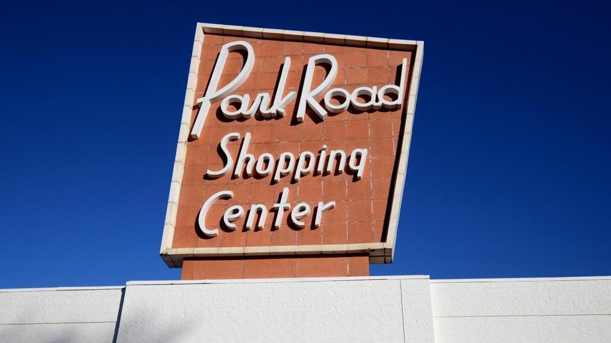 Park Road Shopping Center's iconic sign